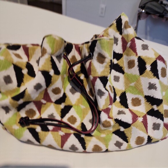 STEPHANIE JOHNSON Multi-Color Single handle Shoulder Bag  Canvas Tote Boho Bag - Picture 5 of 8